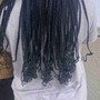 Med Knotless -Curly Ends **Braiding Hair Provided**