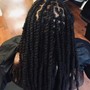 Micro-locs (short hair)