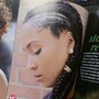 Flat twist with side braid