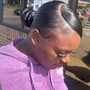 2 ponytail and  swoop