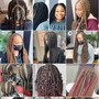 Extra small Box Braids or knotless braids