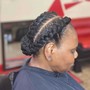 Goddess Braids/ inverted scalp braids