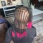 All down feed in cornrows