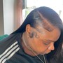 Traditional sew in with leave out