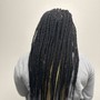 Large Straight Back Braids Feed In