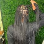 Medium Knotless Braids