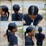 Braided Low Ponytail