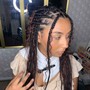 Boho knotless medium braids