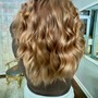 Perm (mid length) shoulder length spiral or body wave