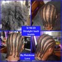 5 to 10 Cornrows (straight backs)