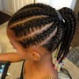 Kid's Braided ponytail