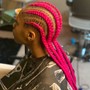 Stitch braids/Feed in braids