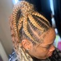 Stitch braids/Feed in braids