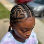 Kids lg knotless braids