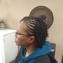 Cornrows or Rope Twists+ Twists (shoulders)