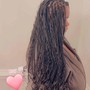 Med Bohemian box braids