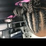 Medium Natural Style (Twists, Single Braids, Coils, etc)