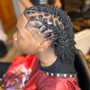 Half Braids/Half Cut