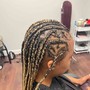 Six Cornrow braids