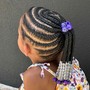 Kid's Braids Half up and Half Down (Under 10yrs old)