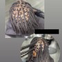 Dreadlocks wash retwist $ style neck length