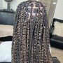 Medium Boho Knotless Braids