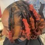 Loc retwist for. (Short,medium,or shaved sides )halo .