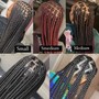 Smedium knotless braids