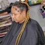 Ponytail Cornrows midback length and under.  (Non refundable $50 Deposit required *not transferable if cancelation)