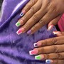 **Acrylic Pedi Special **