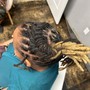 Wash retwist and style past shoulders mid back