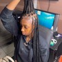 Kid small tribal braids