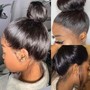 Sleek ponytail