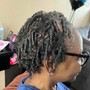 Natural hair rolled Flexi Rods