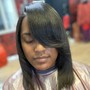 Shampoo/Style w finger waves (short relaxed hair)