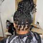 Medium Conrows ponytail