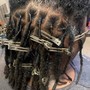 Loc Maintenance with added hair