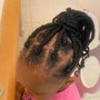 Kid's Knotless Braids ages 3-9 depending on thickness & texture of hair