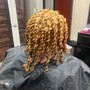 Senegalese Twist with textured hair