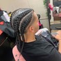 Goddess Braids with hair