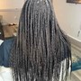 Small Traditional Box Braids