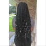 Medium Knotless Braids (Butt Length)