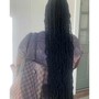 Medium Boho Knotless Braids (Butt Length)