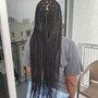 Medium Buttlengthed Knotless Braids