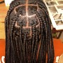 Extra small  knotless/ box Braids