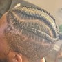 Large Knotless Braids(Mid-back)