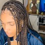 Smedium knotless braids