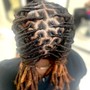 Acv washing, w/ retwist and styling