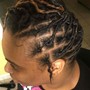 Loc Repair with wash re twist and style  (1-10 repairs)