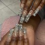 Full Rhinestone French tips